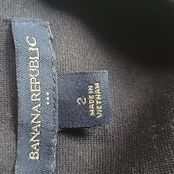 Banana Republic Elegant Black and White Midi Dress - Picture 2 of 3